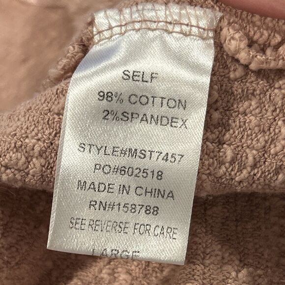 Mable Cardigan Set Haley Crop Womens Large Rose Shorts Pockets Lounge Casual - Picture 7 of 14